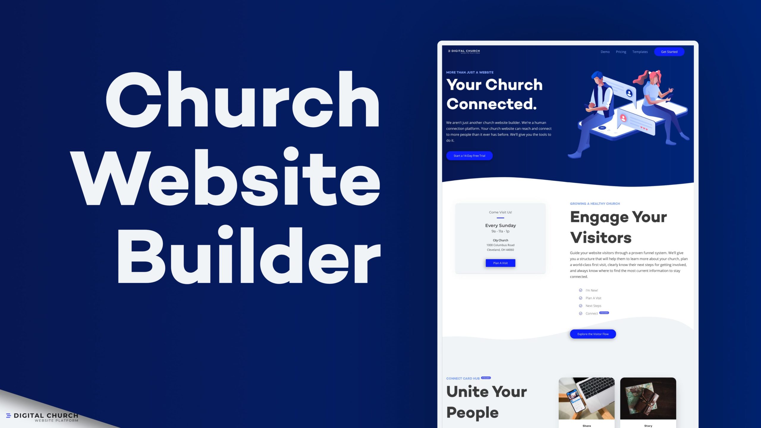Digital church website builder.